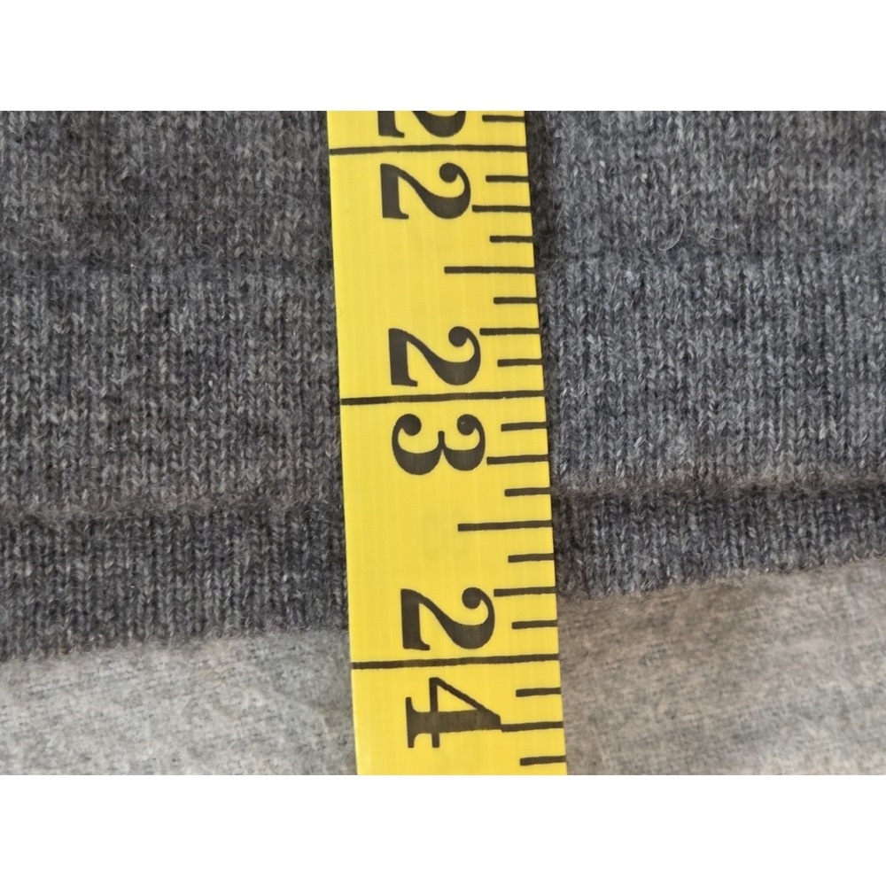 AQUA CASHMERE 100% Cashmere Women's S Soft Knit Sweater Gray Coquette Retro - Picture 5 of 6